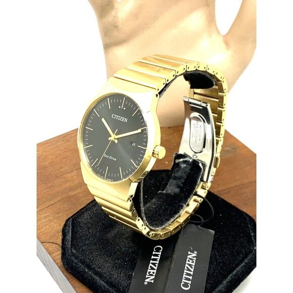 Citizen Men's Watch BM7582-56E Eco Drive Black Dial Gold Stainless Steel… - Picture 13 of 13